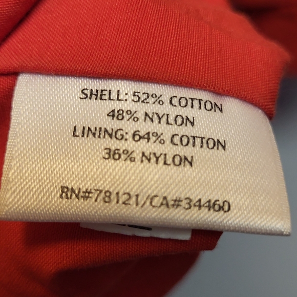 Eileen Fisher Red Utility Jacket Water-Resistant Stowaway Hood  Design - Size XS - Picture 6 of 7